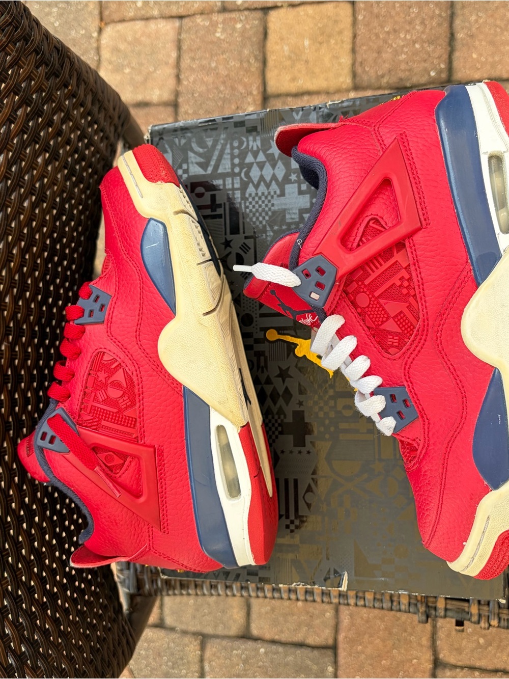 Air Jordan 4 Retro FIBA 2019 GS Size 6.5Y (Women’s 8) OG Box - Picture 4 of 6